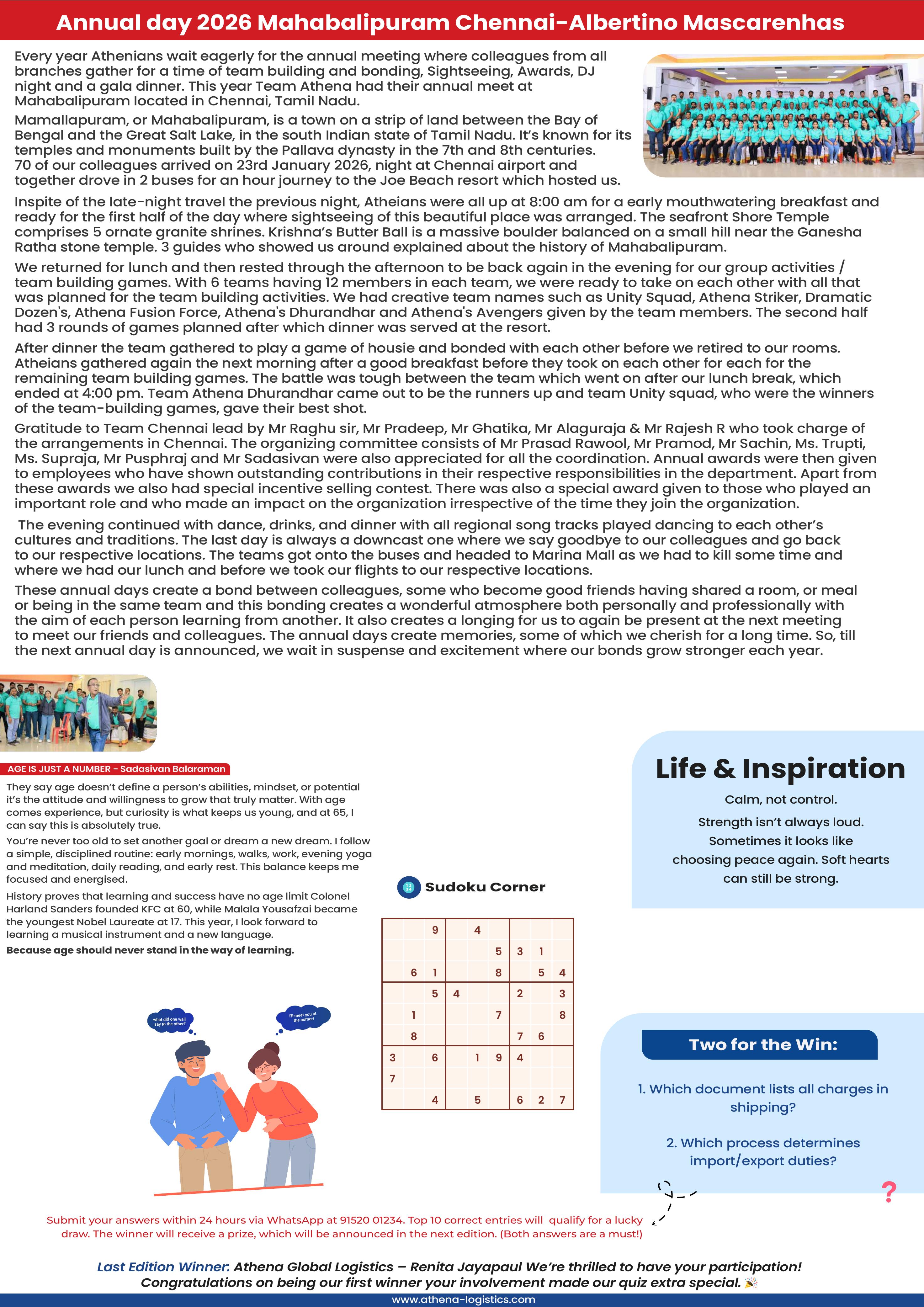Athena Dispatch: February Issue 5 Page 4
