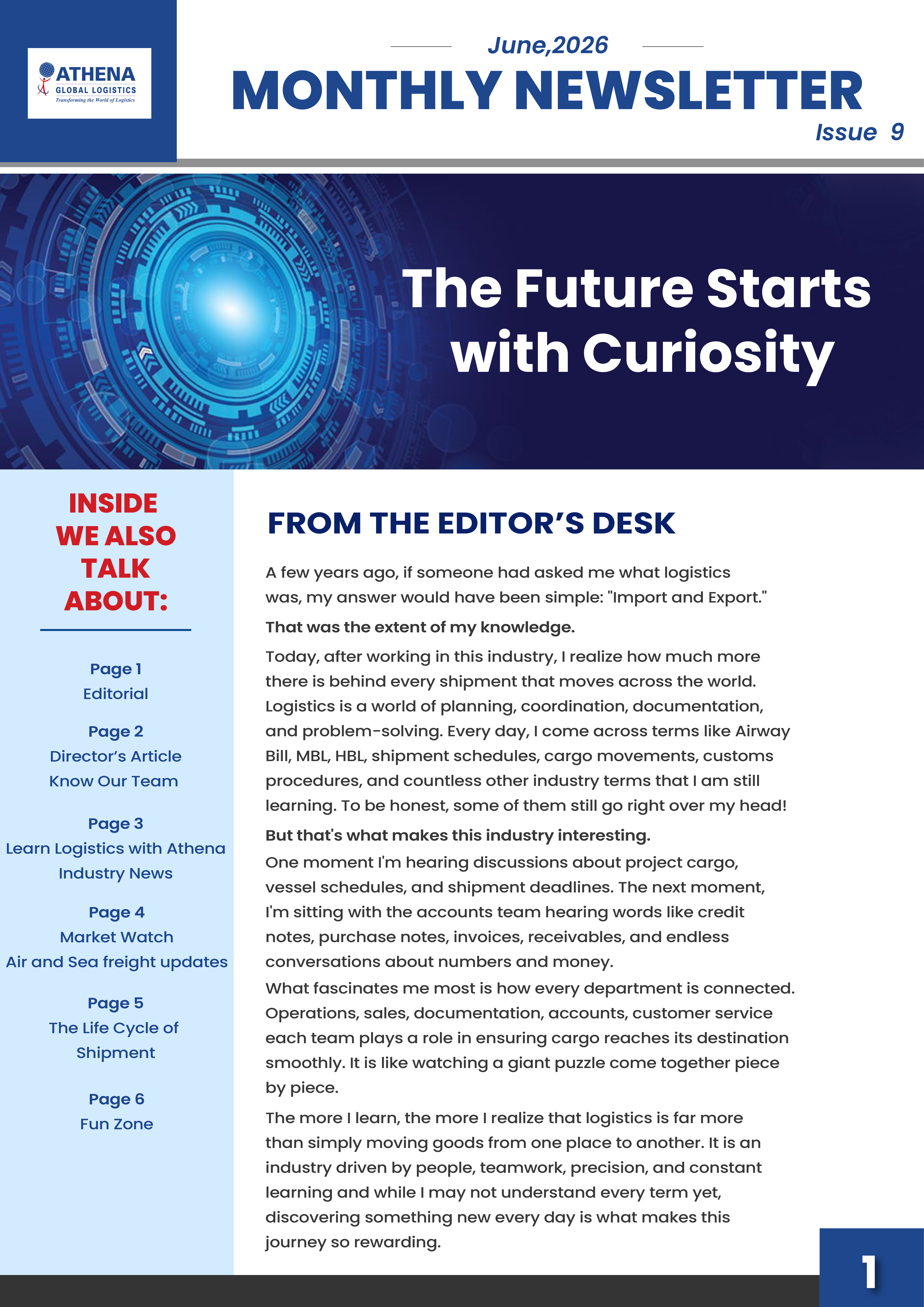Athena Dispatch: June Issue 9