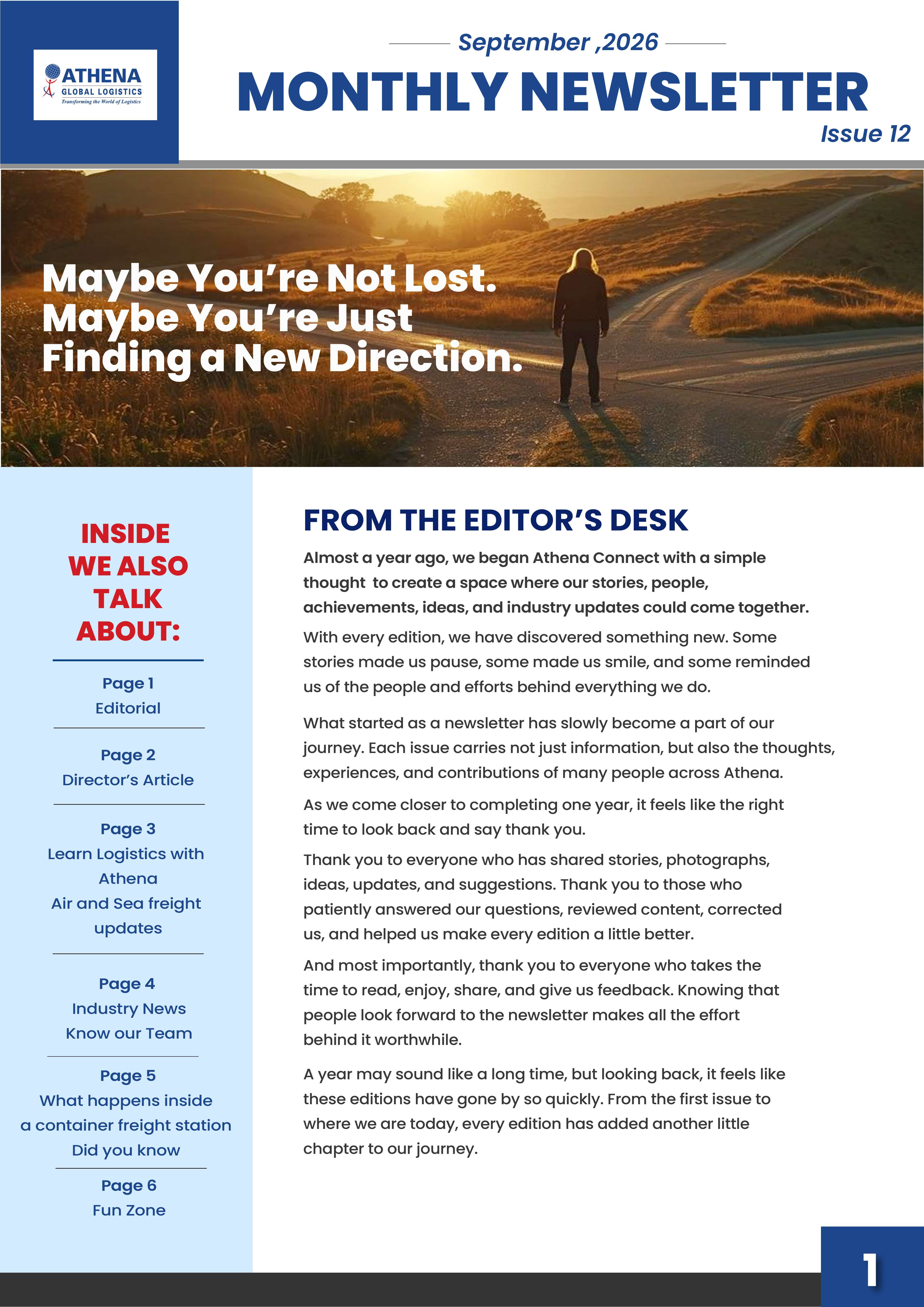Athena Dispatch: September Issue 12